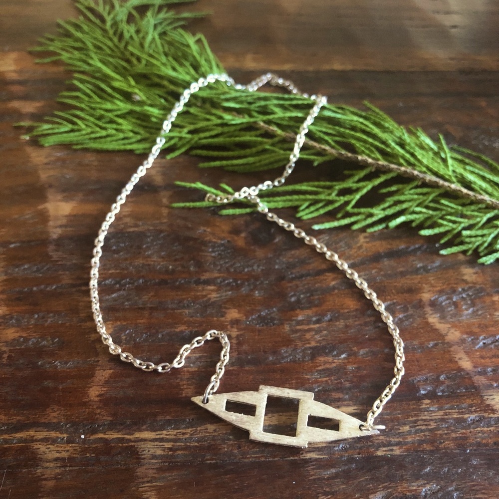 Noonday Aztec Silver Necklace